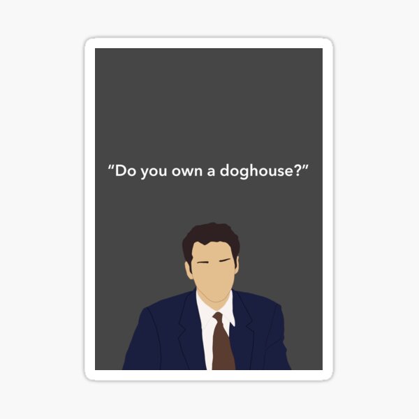 "Norm Macdonald do you own a doghouse" Sticker for Sale by retrotonight