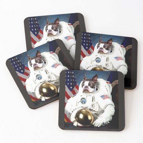 Item preview, Astronaut Pug Sticker Copy designed and sold by ThomasDietze.