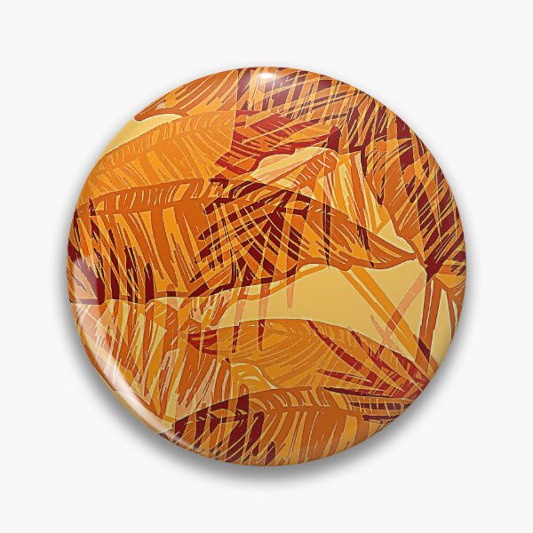 Item preview, Tangerine And Burnt Orange Tropical Leaves Pattern designed and sold by DEC02.
