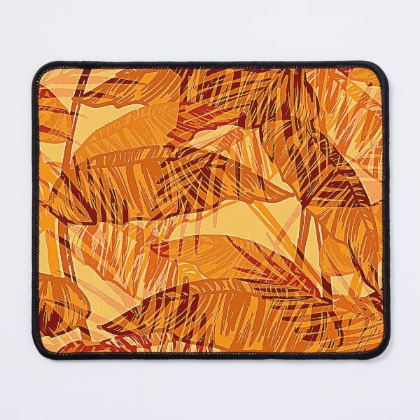 Item preview, Tangerine And Burnt Orange Tropical Leaves Pattern designed and sold by DEC02.