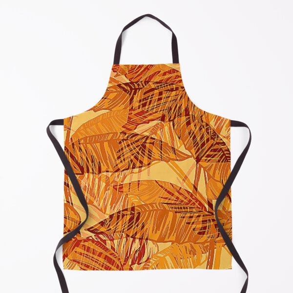 Item preview, Tangerine And Burnt Orange Tropical Leaves Pattern designed and sold by DEC02.