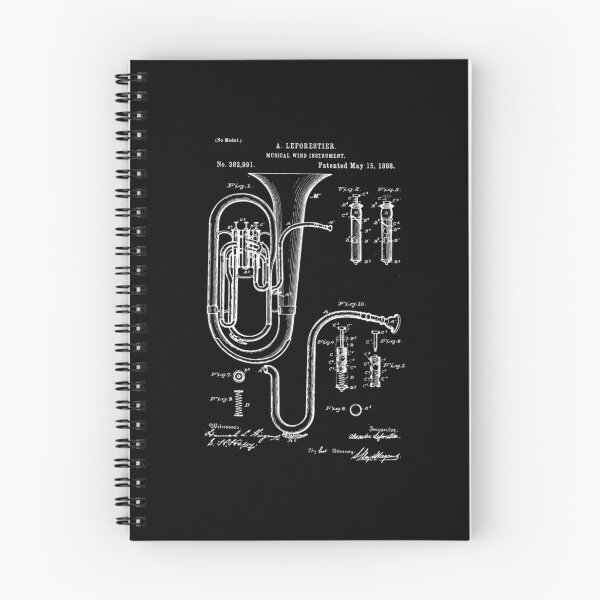 Item preview, Tuba Patent Graphic Blueprint Tuba player designed and sold by DorotheaBertram.