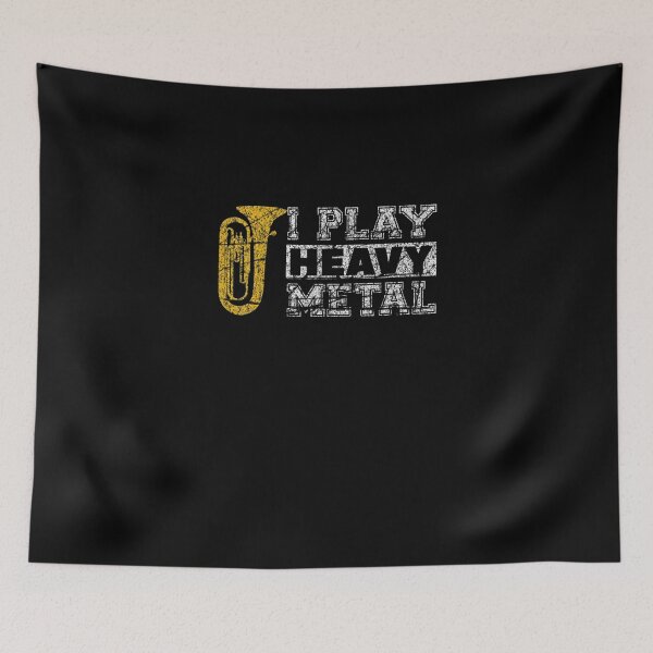 Item preview, Tuba I Play Heavy Metal Band Distressed Funny Band designed and sold by DorotheaBertram.