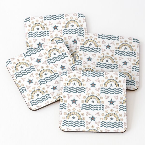 Item preview, Boho Aztec Rainbow Tribal Pattern designed and sold by HHeartsDesigns.
