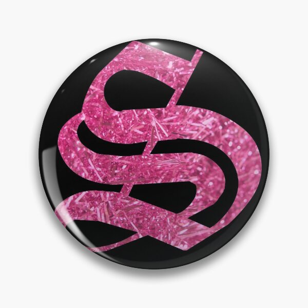 Item preview, The Letter S- Capital Pink Glitter Gothic designed and sold by TheLykosApparel.