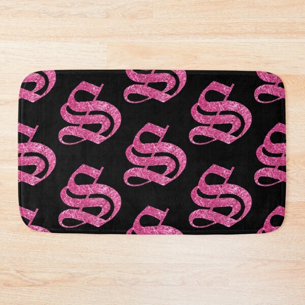 Item preview, The Letter S- Capital Pink Glitter Gothic designed and sold by TheLykosApparel.