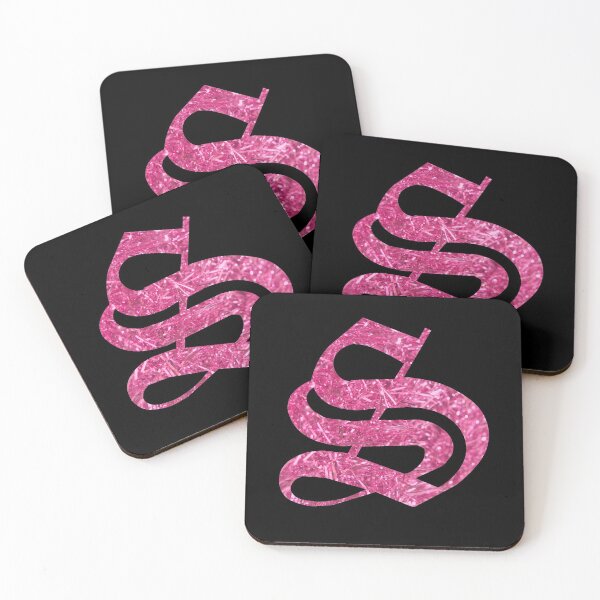 Item preview, The Letter S- Capital Pink Glitter Gothic designed and sold by TheLykosApparel.