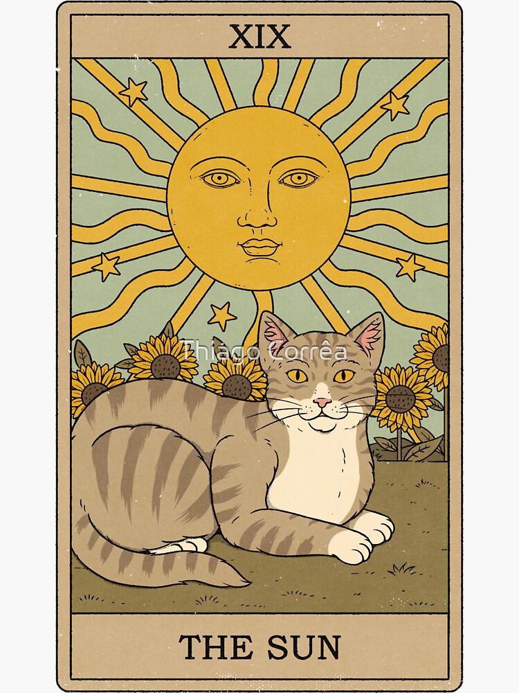 Tarot Sun Sticker