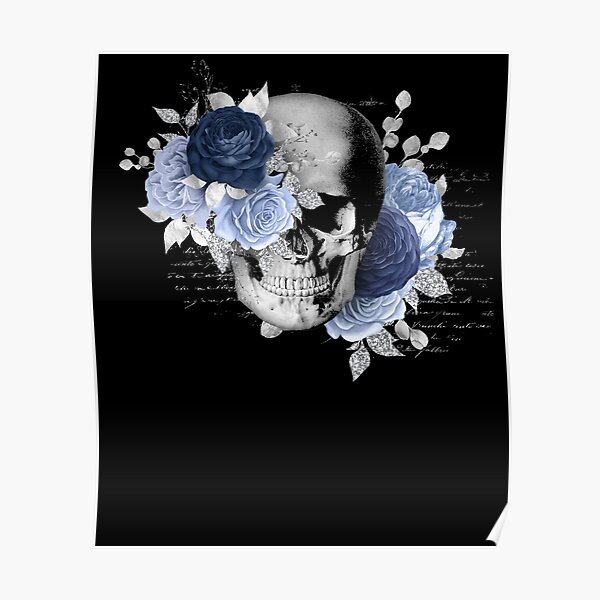 Day Of The Dead Gothic Sugar Skull Roses Halloween Pattern Black And White Hawaiian  Shirts