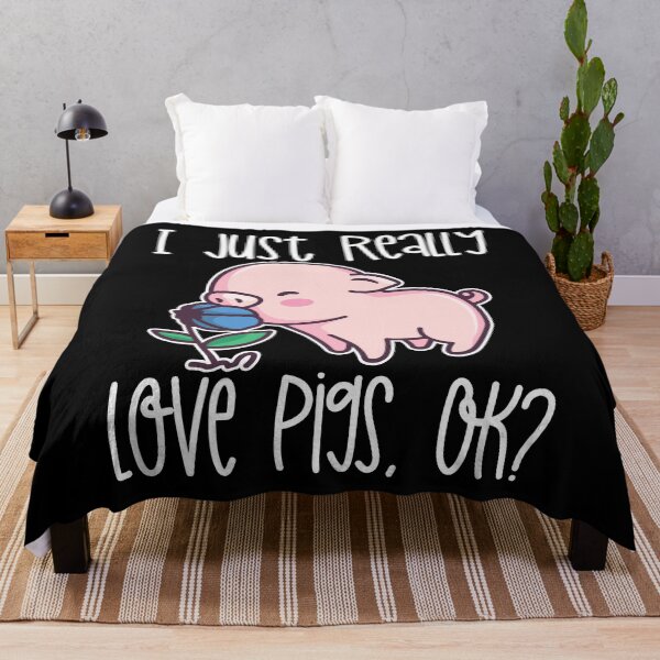 Item preview, I Just Really Love Pigs, OK? graphic designed and sold by theodoros20.
