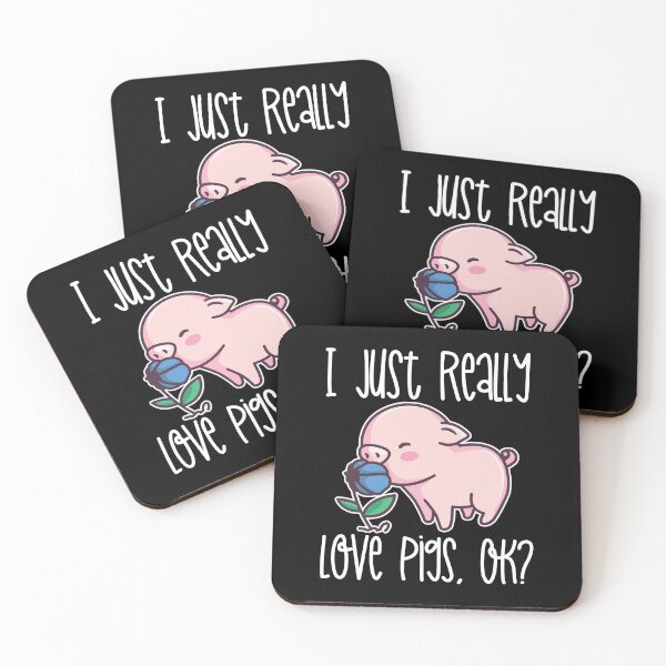 Item preview, I Just Really Love Pigs, OK? graphic designed and sold by theodoros20.