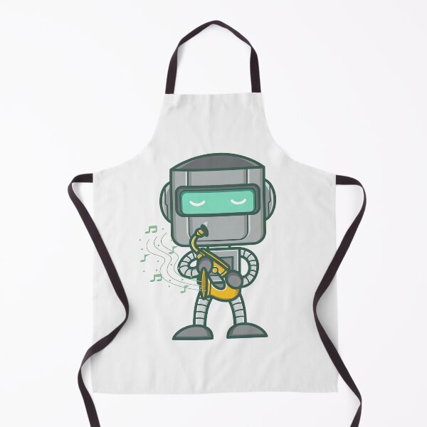 Item preview, Saxophonist, Cute Cartoon Robot Character Playing Saxophone, Saxophone Player, Saxophonist, Saxophone Lover, Jazz Musician designed and sold by graphic-genie.