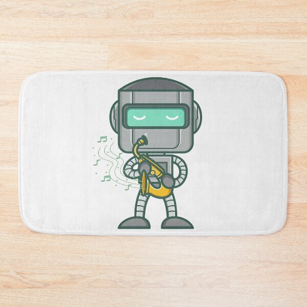 Item preview, Saxophonist, Cute Cartoon Robot Character Playing Saxophone, Saxophone Player, Saxophonist, Saxophone Lover, Jazz Musician designed and sold by graphic-genie.