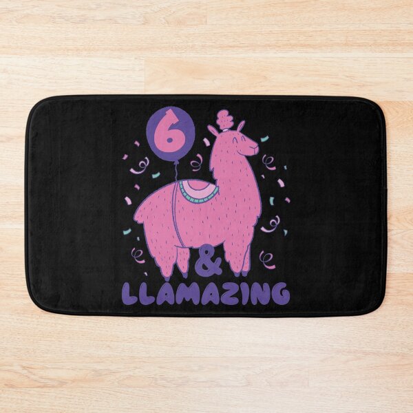 Item preview, Llamazing 6th Birthday 6 Years Old Llama Girls Kids Gift design designed and sold by theodoros20.