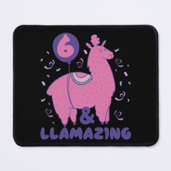 Item preview, Llamazing 6th Birthday 6 Years Old Llama Girls Kids Gift design designed and sold by theodoros20.