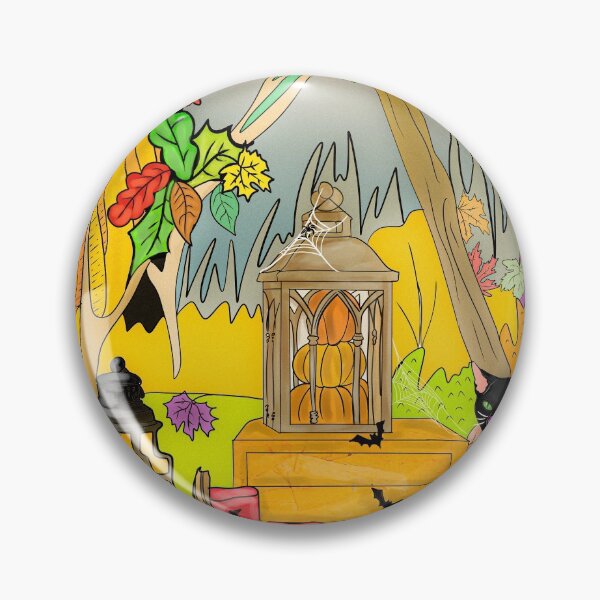 Item preview, Halloween lanterns in the forest. designed and sold by Catherine  Milchard.