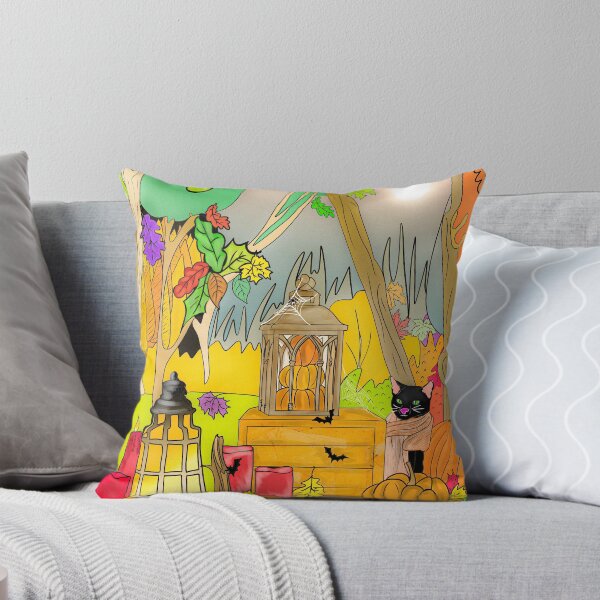 Item preview, Halloween lanterns in the forest. designed and sold by Catherine  Milchard.