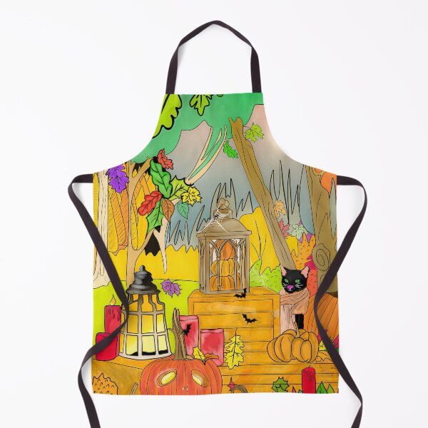 Item preview, Halloween lanterns in the forest. designed and sold by Catherine Milchard.