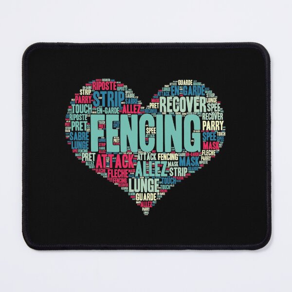 Item preview, Fencing Heart Saber Epee Fence Gift design designed and sold by theodoros20.