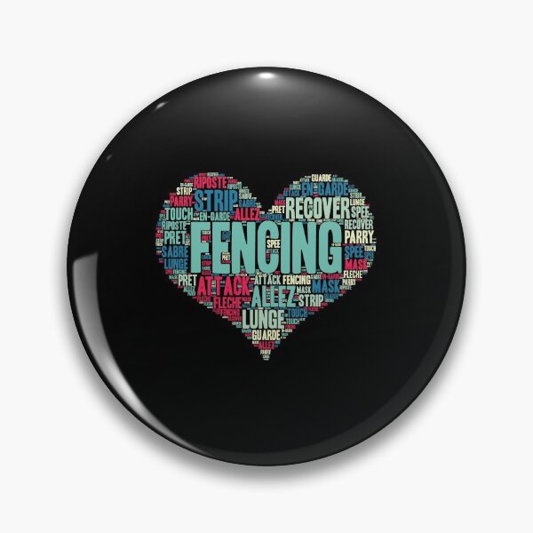 Item preview, Fencing Heart Saber Epee Fence Gift design designed and sold by theodoros20.