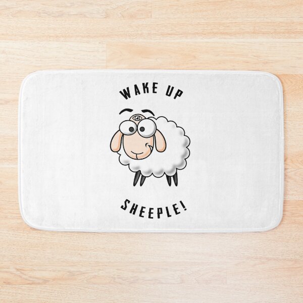 Item preview, "Wake up sheeple!" Sticker designed and sold by CARETAHARRY.