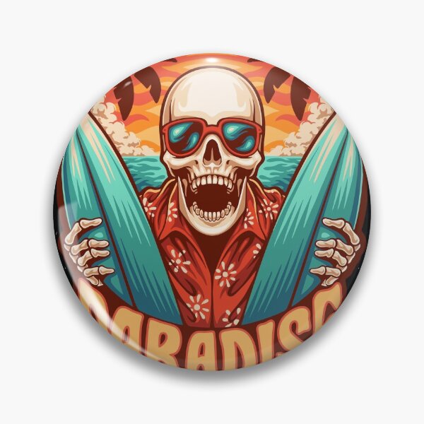 Item preview, Surf Skull paradise designed and sold by itwasallmydream.