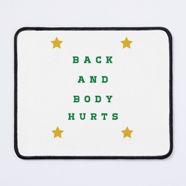 Item preview, back and body hurts designed and sold by aiysa ELGARGORI STORE.