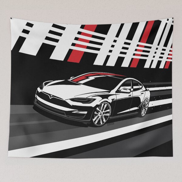 Item preview, Tesla Model S Plaid Original Fan Art serial number: TMS001BNWK designed and sold by valrusc.