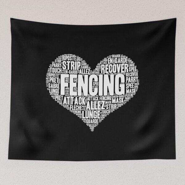 Item preview, Fencing Heart Saber Epee Fence Gift product designed and sold by theodoros20.