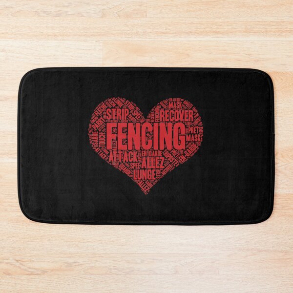 Item preview, Fencing Heart Saber Epee Fence Gift design designed and sold by theodoros20.