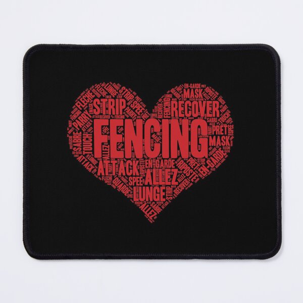 Item preview, Fencing Heart Saber Epee Fence Gift design designed and sold by theodoros20.