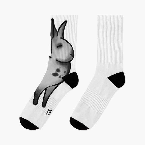 Item preview, Watercolor English Rabbit Breed with small logo  (white background)  designed and sold by MptR.