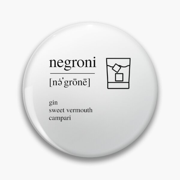 Item preview, Negroni cocktail designed and sold by ALushLifeManual.