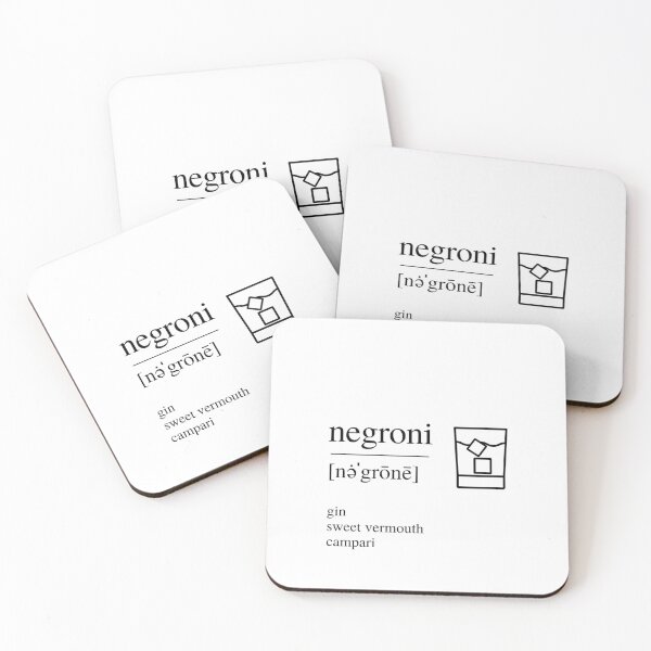 Item preview, Negroni cocktail designed and sold by ALushLifeManual.