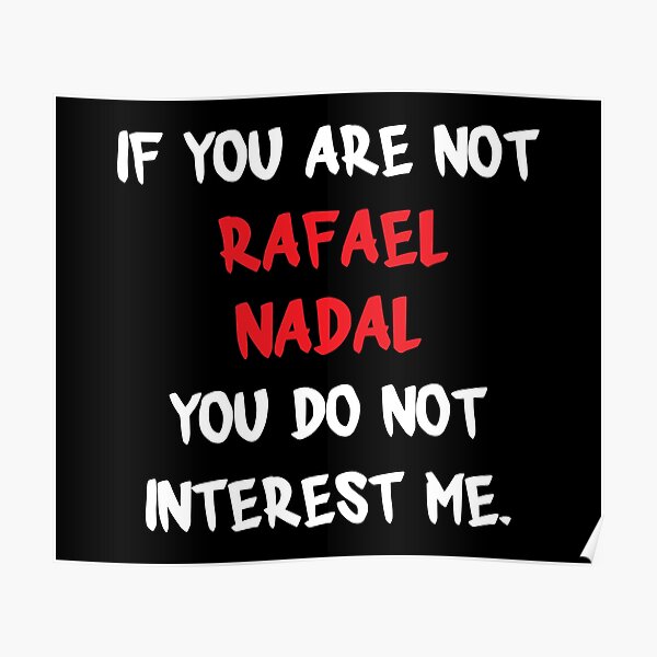 Rafael Nadal Gifts  Merchandise for Sale | Redbubble