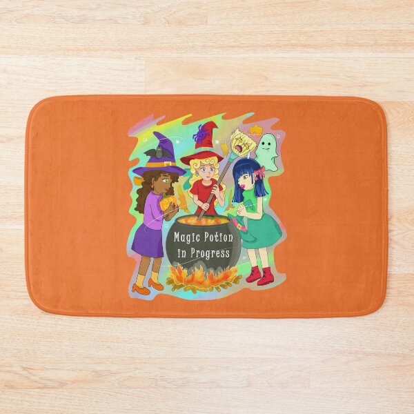 Item preview, Three Witches preparing a Magic Potion - Halloween theme Art illustration designed and sold by Kalin-Lyfe.
