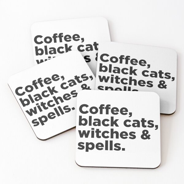 Item preview, Coffee, Black Cats, Witches & Spells. designed and sold by Memefy.