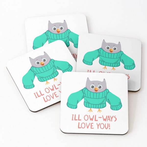 Item preview, Pun Phrases I Love You Cute Love Owlways designed and sold by StickerbashCo.