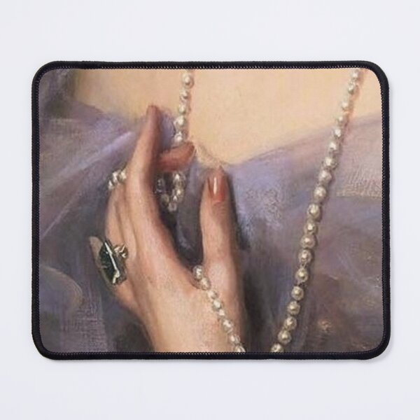 Item preview, Woman in Lavender with Pearls Renaissance Painting designed and sold by Bellathewilde.