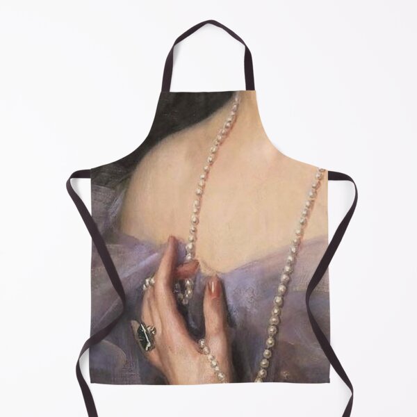 Item preview, Woman in Lavender with Pearls Renaissance Painting designed and sold by Bellathewilde.