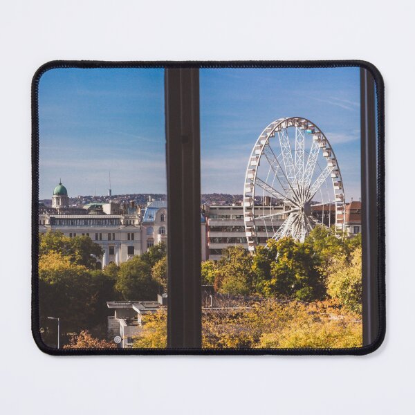 Item preview, View from the window to Budapest Eye and St. Stephen's Basilica designed and sold by Evgeniia Biriukova.