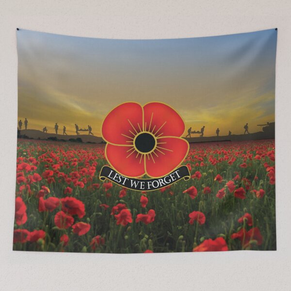 Item preview, Lest We Forget Remembrance - Field of poppies - Modern & Historic Military designed and sold by OffTheRock.