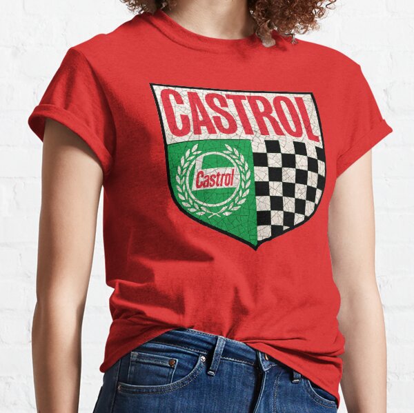 Vintage Castrol Motor Oil Racing Aufkleber Classic T-Shirt