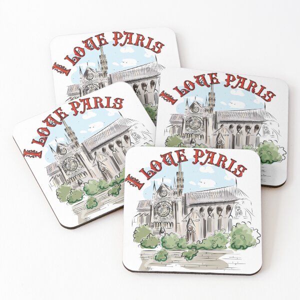 Item preview, Notre Dame de Paris - I Love Paris  designed and sold by mycloudzdesign.