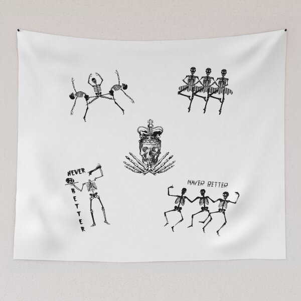 Item preview, never better skeleton Sticker Pack designed and sold by Polla-Shirt.