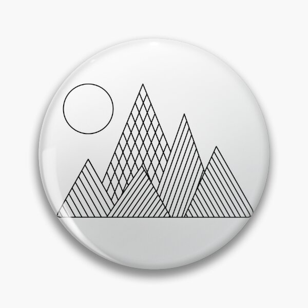 Item preview, Simple geometry mountains design designed and sold by Good-tees.