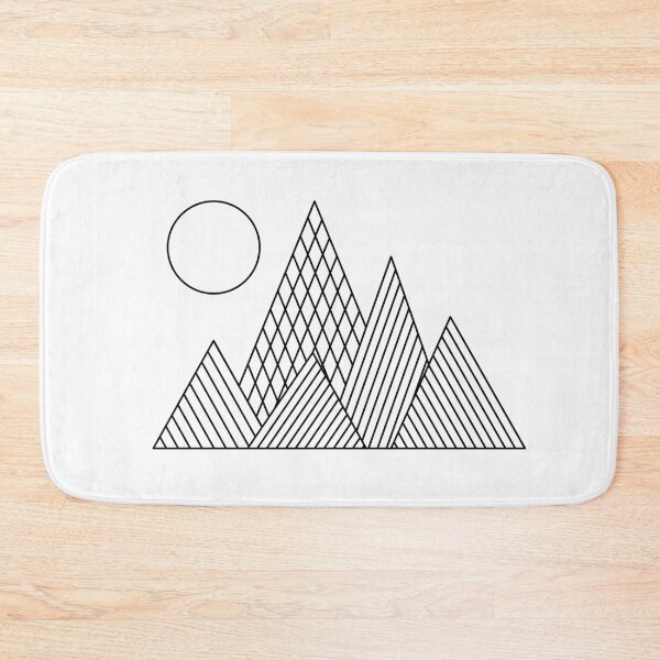 Item preview, Simple geometry mountains design designed and sold by Good-tees.