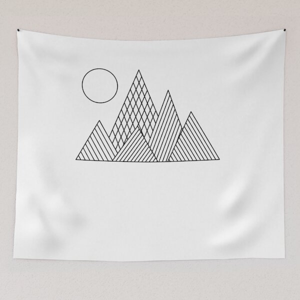 Item preview, Simple geometry mountains design designed and sold by Good-tees.