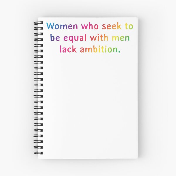 Artikelvorschau, Quote: Women who seek to be equal with men lack ambition. entworfen und verkauft von IuriiVlasenko.