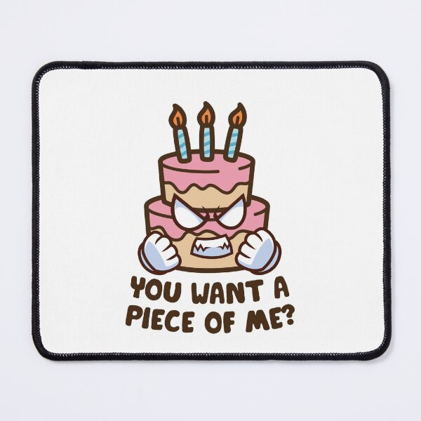 Item preview, You Want A Piece Of Me Funny Birthday Cake Piece Of Cake designed and sold by StickerbashCo.